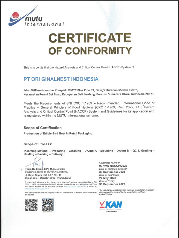 HACCP Certificate (2026-2027)
