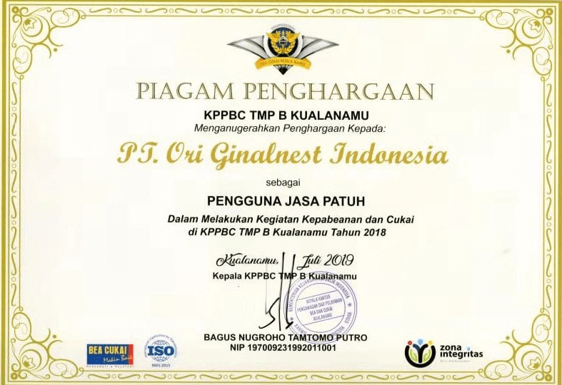 Penghargaan | Indonesia Bird Nest